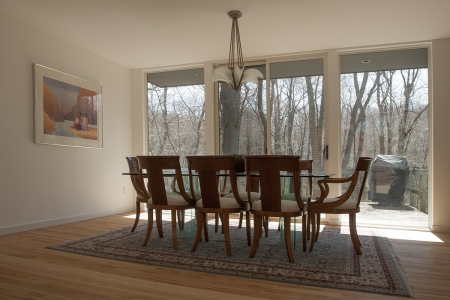 Dining room and deck