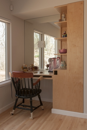 Master bedroom dressing table and storage